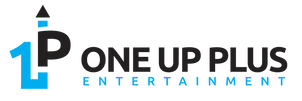 One Up Plus logo, dark